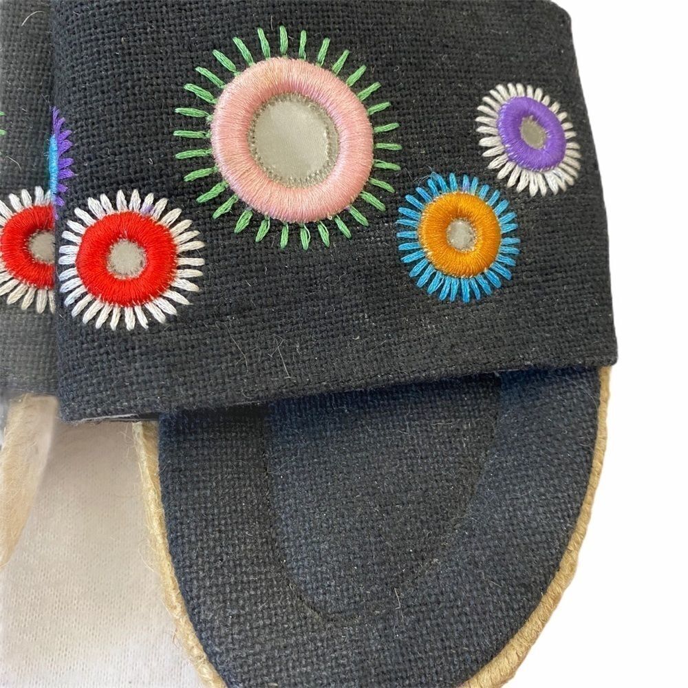 Andre Assous Embroidered Espadrille Slides - Picture 2 of 6